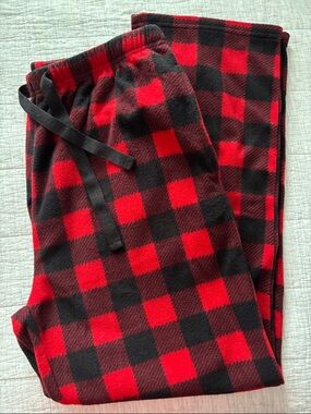 Red & Black Buffalo Plaid Men's Lounge/Sleep Pants